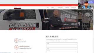 Review of Junk Removal Website Redesign | Matt Fitch JunkBlitzPRO.com 