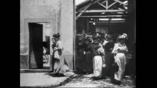 The Exit from the Lumière Factory in Lyon le Premier Film by Louis Lumière  1895