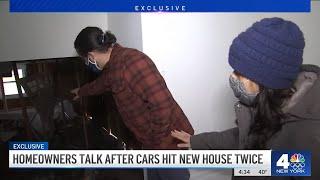 EXCLUSIVE: NJ Couple 'Lost It' After Cars Hit New House TWICE in One Week