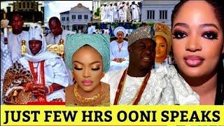 OONI OF IFE PALACE THIS MINUTE JUST ANNOUNCED O, AS OONI MADE IT PUBLICLY KNOWN AS QUEEN NAOMI AND..