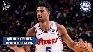 Quentin Grimes scores CAREER-HIGH 44 PTS  76ers take down Warriors | NBA on ESPN