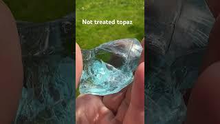 Natural blue topaz , Volyn deposit