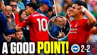 Brighton 2-2 Nottingham Forest Match Reaction | Dramatic Draw & Controversial Red Card