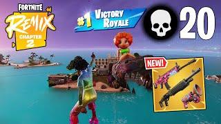 20 Elimination Solo Vs Squads Win Gameplay (Fortnite Chapter 2 Remix Keyboard & Mouse)