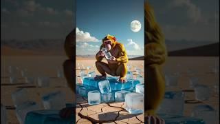 The Jungle Heat and the Wise Monkey – Kids Moral Tale  Monkey’s Cool Idea – AI Animated Moral Story