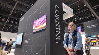 Corning at Display Week 2025 Gen 10.5 Fusion Glass, Gorilla Matte, Cold Form, Transparent microLED