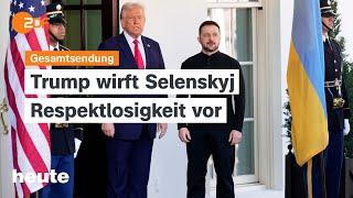 heute 19:00 Uhr vom 28.02.2025 Selenskyj und Trump im Streit, erste Sondierungsgespräche