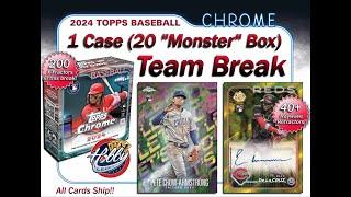 2024 Topps Chrome MONSTER 1 Case (20 Box) TEAM break #16 eBay 09/21/24