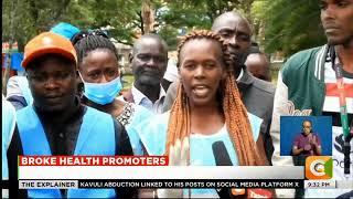 Broke health community promoters demand payment