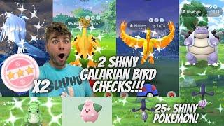 2 SHUNDO Checks and 2 SHINY Galarian Bird Checks in Pokemon Go, But Did We Get Them?