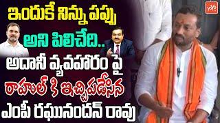 MP Raghunandan Rao Solid Counter To Rahul Gandhi Over Adani Issue | CM Revanth Reddy |YOYO TVChannel