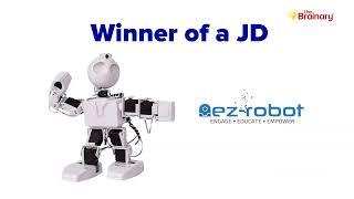 Winner of a JD Humanoid Robot - Ez Robot at #EduTECH
