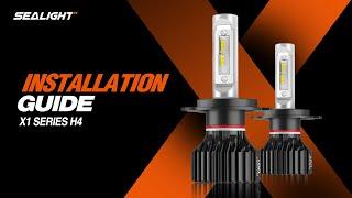 How to Install H4/9003 LED Headlight Bulbs - SEALIGHT X1 Series