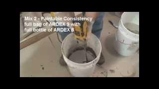 ARDEX 8+9™ Rapid ​Waterproofing and Crack Isolation Compound ​​​​​​​​​​​​​​​- Demonstration