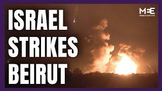 Israeli air strikes hit southern suburbs of Beirut on Sunday night