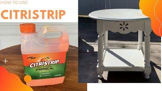 How to remove latex paint from furniture using Citristrip | Furniture makeover basics