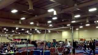 Teagan Plutte Age 13-Level 8 Browns Gymnastics. 2014 Lady Luck Invitational-Bars