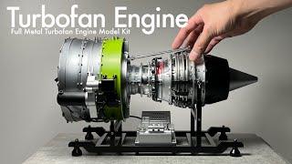 Building a Turbofan Engine Model Kit - Full Metal Turbofan Engine Aircraft Jet Engine Model