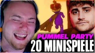 20 MINISPIELE vs ELI, MERT & KROKO!  | Pummel Party | SolutionPlayz