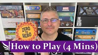How to play Zero to Hero Game (Martin Wallace Trick-Taking!)