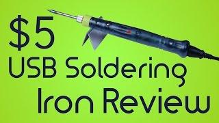 $5 USB powered soldering iron review - ZD-20U from Aliexpress