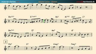 How to play "Autumn Leaves" in a Latin version with your clarinet!