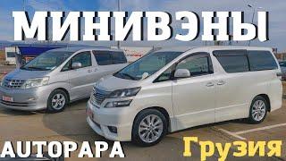 Минивэны из Грузии. Обзор цен на рынке Autopapa. Toyota Alphard. Nissan Quest. Honda Elysion.