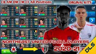 North East United FC Team 2020-21 in DLS 19 ● Original Positions ● New Kits