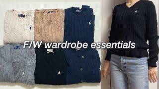 (SUB) All my Polo knit  | Fall Wardrobe Essentials