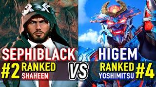 T8  SEPHIBLACK (#2 Ranked Shaheen) vs HIGEM (#4 Ranked Yoshimitsu)  Tekken 8 High Level Gameplay