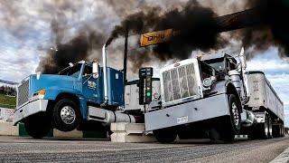 Extreme Uphill Loaded Big Rig Racing. Unc's Fall Brawl Semi Stampede 2024 Kuhnle Motorsports Park