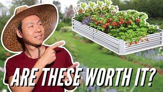 Galvanized Raised Garden Bed Assembly and Review - Episode 8