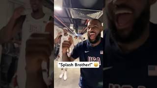 “Bam Bam Splash” - LeBron James & Bam Adebayo after USA’s win!  | #Shorts