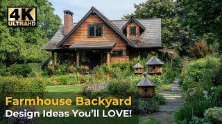 BACKYARD Farmhouse Garden DESIGN Ideas to Steal Today!