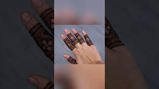 Stylish finger mehndi design collections/finger henna designs #shorts