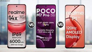 Realme 14x 5g vs Poco M7 Pro 5g vs Realme P1 5g || Full Comparison