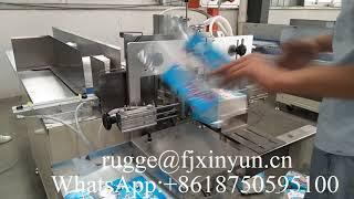 Semi automatic serviette tissue napkin paper bag packing machine