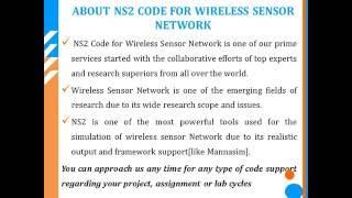 NS2 CODE FOR WIRELESS SENSOR NETWORK