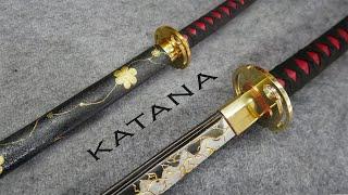 Forging a KATANA - How to forge a special gold-plated version katana