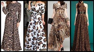 50+ classy and elegant Leopard print long maxi dress design ideas for girls 2020