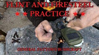 HOW TO PRACTICE FLINT & FIRE STEEL FIRE MAKING