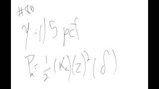 Total active earth pressure force per unit width of wall