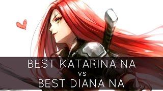 Best Katarina NA vs Best Diana NA? - Master Tier Katarina Gameplay Highlights | League of Legends