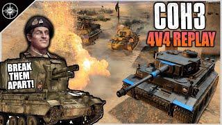 When the Teamup BACKFIRES | 4v4 Sousse Wetlands | Company of Heroes 3 Replays #54