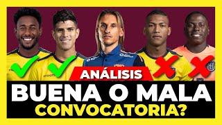 Análisis Convocados de Ecuador vs Bolivia y Colombia | Fecha 11 y 12 Eliminatorias 2026 