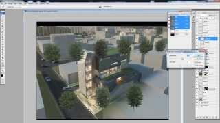 조감도 포토샵 리터칭 Architectural Rendering Tutorial - Compositing in Photoshop