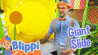 Super Fun Times at Kidsville Playground  Blippi | Fun Adventure Friends #shorts- Moonbug Kids