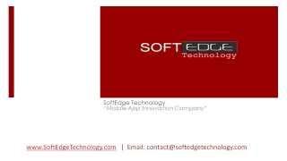 SoftEdge: Best mobile application development company