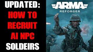 Arma Reforger 2025 Update: How To Recruit AI NPC's To Join Your Squad & Get Them To Follow You