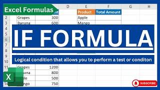 IF Formula in Excel Made Easy: Step-by-Step Tutorial for Beginners | IF Formula in Excel |Urdu/Hindi